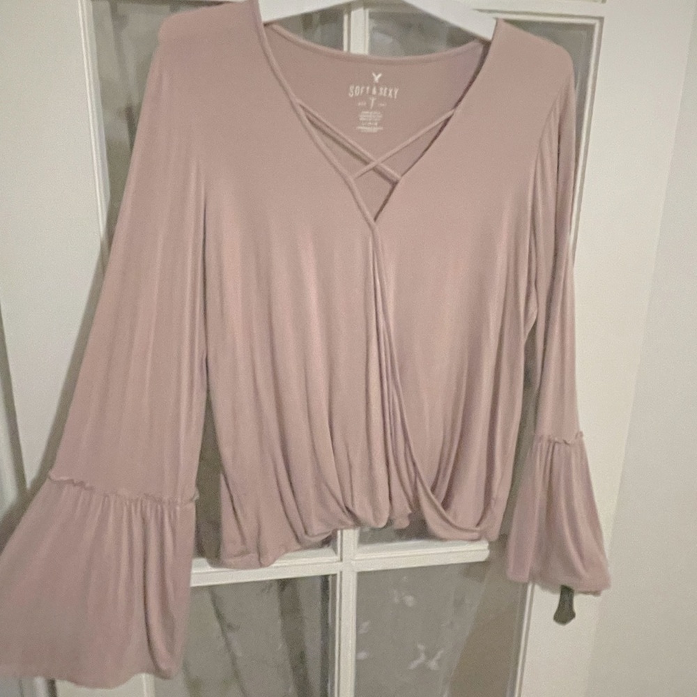 AE Soft & Sexy bell sleeve top, perfect for Valentine’s Day!